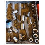 Craftsman Socket Set - 3/8 in & 1/2 in Drive, Imperial Sizes, Red Case