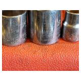 Craftsman Socket Set - 3/8 in & 1/2 in Drive, Imperial Sizes, Red Case