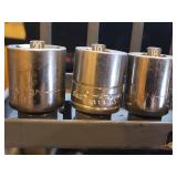 Socket Set with Ratchets, Sockets & Wrenches in Red Organizer Case