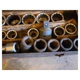 Truecraft Socket Set in Metal Toolbox - 1/2 in Drive Deep-Well Sockets