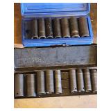 DeWalt Socket Set - Assorted Deep Sockets in Blue & Black Cases