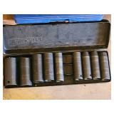 DeWalt Socket Set - Assorted Deep Sockets in Blue & Black Cases