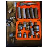 Chrome Vanadium Socket Set in Orange Case - 1/2in & 3/4in Drives