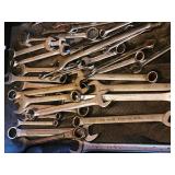 Assorted Chrome Vanadium Wrenches - Mixed Brands, Open/Box End (Sizes)
