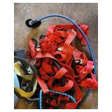 Assorted Safety Harness Straps & Carabiners - Climbing Gear