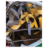 Assorted Safety Harness Straps & Carabiners - Climbing Gear