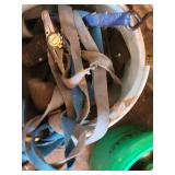 Assorted Safety Harness Straps & Carabiners - Climbing Gear