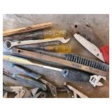 Assorted Hand Tools: Pliers, Saws, Hammers & Spray Gun Regulator