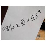 Wooden Pegboard Tool Cabinet - Labeled Small Parts Drawers - 28 1/2 x 10 x 55 in