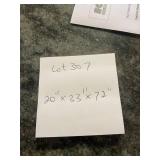 Oak Corner Curio Cabinet with Glass Doors - 72 in H x 23 in W x 20 in D