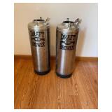 Stainless Steel Draft Beer Kegs - 2-Pack