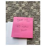 Glass  Bottle on Blue Base Stand, 5-Gallon, 20 in Tall