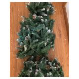 Snow-Dusted Pinecone Garland - Artificial Christmas Evergreen Decoration 6' Tall