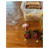 Christmas Ornament Assortment with Lights, Garland & Figurines