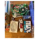 Christmas Ornament Assortment with Lights, Garland & Figurines