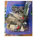 Christmas Ornament Assortment with Lights, Garland & Figurines