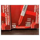 Red Sharpie Fine Markers