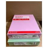 Pastel Green and Lilac Copy Paper