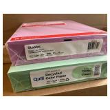 Pastel Green and Lilac Copy Paper