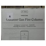 17" Pipestone Outdoor Column Fire Pit Gray - Threshold