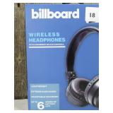 Billboard Wireless Bluetooth Headphones, Black
