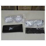 JM 2 Pack Classic Bifocal Reading Glasses Square Black & Tortoise