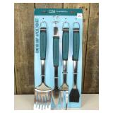 Charbroil 4pc Comfort Grip Tool Heat-Resistant Grill Cookware Set
