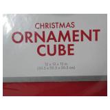 Whitmor Christmas 64 Ornament Stoarge Cube, 12 in x 12 in x 12 in