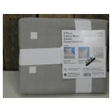 Full/Queen Size Cotton Blend Sateen Duvet Cover Set - Room Essentials