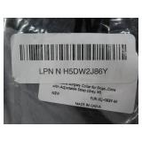 Surgery Collar for Dogs, Cone with Adjustable Strap, Gray, Medium