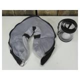 Surgery Collar for Dogs, Cone with Adjustable Strap, Gray, Medium