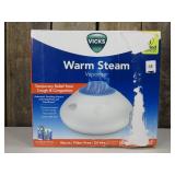 Vicks Warm Steam Vaporizer Humidifier with Night Light - 1.5gal - 600 sq ft - White