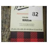 Woolrich - Foldable Wagon, Red & Black Plaid, 180lb limit
