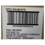 Linen Mod Drum Lampshade Gray - Threshold