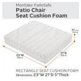 Classic Accessories Rectangular Patio Lounge Seat Cushion Foam
