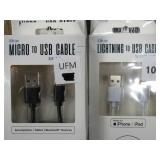 Micro & Lighting To USB Cable (set of 4)
