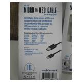Micro & Lighting To USB Cable (set of 4)