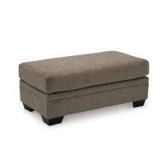Signature DESIGN BY ASHLEY Stonemeade Gray Polyester Rectangle Accent Medium Ottoman