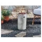 17" Pipestone Outdoor Column Fire Pit Gray - Threshold