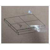 Polibi 39.4 in. Walnut Square MDF Coffee Table with 2 Drawers