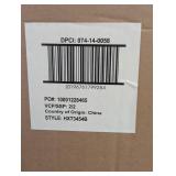 Window Pane Table Lamp with USB Nickel - Threshold: Modern Metal Body, Linen Cylinder Shade, ETL Listed