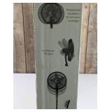 Lasko 18" Stand Oscillating Fan Black: Adjustable Height, Remote Control, 4 Speeds, Indoor Use