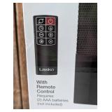 Lasko Ceramic Pedestal Heater with Remote Control: 1500W, Adjustable Thermostat, Portable, LED Display