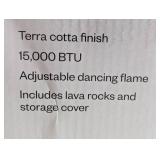 Rectangle Fire Table - Terracotta Finish - Uses 1 lbs Tank