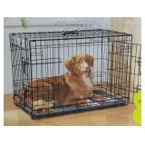 Wire Collapsible Dog Crate - M - Black - Boots & Barkley™