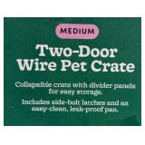 Wire Collapsible Dog Crate - M - Black - Boots & Barkley™