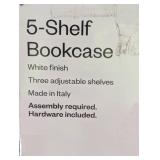 5 Shelf Bookcase White - Room Essentials™: Modern Style, Wood Composite, Open Shelving, 71.18" Tall