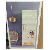 5 Shelf Bookcase White - Room Essentials™: Modern Style, Wood Composite, Open Shelving, 71.18" Tall