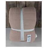 King Plus Heavyweight Linen Blend Quilt Light Adobe Clay - Casaluna™