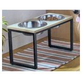 4 Cup Collapsible Tall Elevated Feeder Double Cat & Dog Bowl